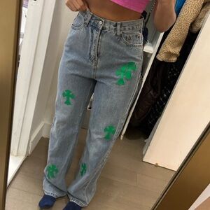 Chrome Hearts Inspired Women Jeans Size 28